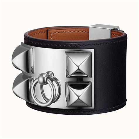 hermes collier de chien silver cuff bracelet replica